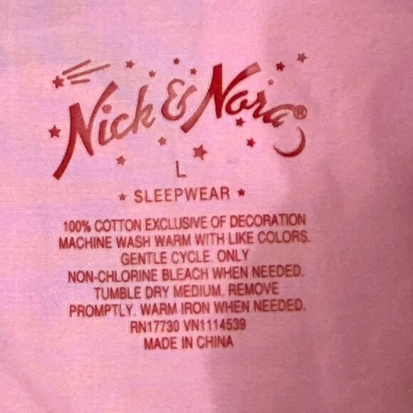 NWOT Nick & Nora Fruit 3/4 Sleeve Button Up Shirt and Capri Pajama Set Size L - Picture 6 of 13